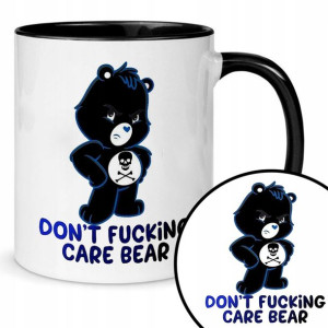 Kubek Black Śmieszne Prezent DON'T FUCKING CARE Wz