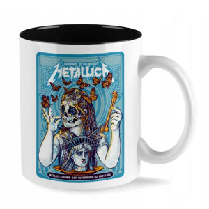 Kubek Czarne Wnętrze Gwiazdy METALLICA GAGA Wzory