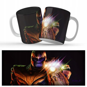 Kubek Czarny Na Prezent Dla Fana MEMÓW THANOS Wz