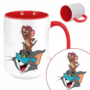 Kubek Duży RED XXL Dla Dziecka BAJKI TOM JERRY Wz