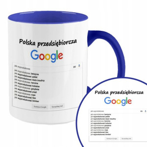 Kubek Granat Na Prezent Memy Goo gle Śmieszne Wz