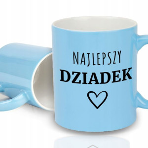 Kubek LIGHT BŁĘKIT Na Prezent DZIEŃ DZIADKA Wzory