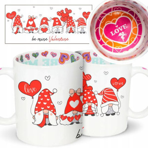 Kubek LOVE Prezent Walentynki BE MINE VALENTINE Wz