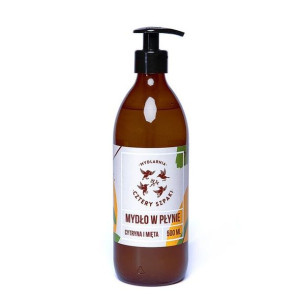 Mydlarnia 4Szpaki, Mydło w płynie Cytryna i Mięta, 500ml