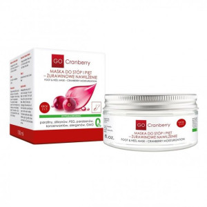 GoCranberry, Maska do stóp i pięt Żurawinowe Nawilżenie, 100ml