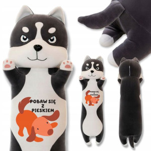 Miś Przytulanka Prezent Piesek Husky POBAW SIĘ Wz