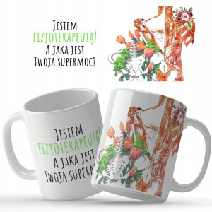 Kubek Biały Prezent Upominek dla Fizjoterapeuty Wz