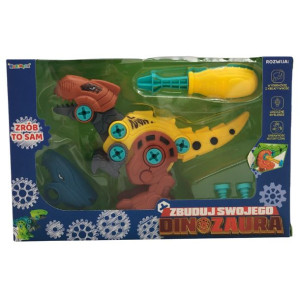 DINOZAUR rozkręcany DINO ZESTAW ŚRUBOKRĘT