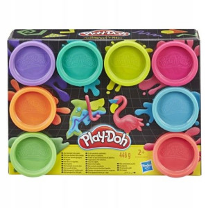 Hasbro Play-doh Ciastolina 8 Tub Neon E5063