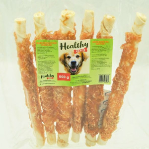 Only Healthy Food Kurczak Na Rolce ze Skóry Wołowej Przysmak Dla Psa 25 cm
