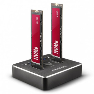 Stacja dokująca ADSA-M2C, USB-C 3.2 Gen 2 - 2x M.2 NVMe SSD CLONE MASTER