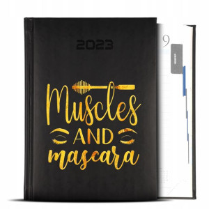 Kalendarz GOLD 2023 Lśniące MUSCLES MASCARA Wzory