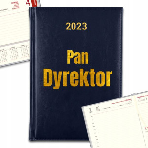 Kalendarz Granatowy GOLD 2023 DLA DYREKTORA Wzory