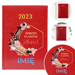 Kalendarz Notes CZERWONY A5 2023 WIĘCEJ PLANÓW Wz