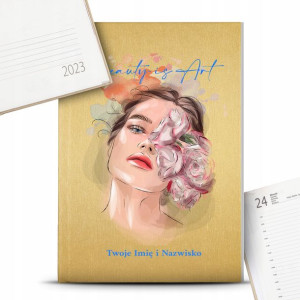 Kalendarz Planer A5 2023 BEAUTY OF ART IMIĘ Wzory