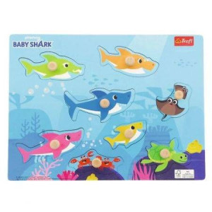 Puzzle drewniane dla dzieci z drewna Baby Shark