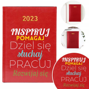 Kalendarz Planer A5 2023 INSPIRUJ POMAGAJ PRACUJ
