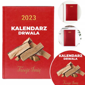 Kalendarz Planer A5 2023 RED DLA DRWALA IMIĘ Wz