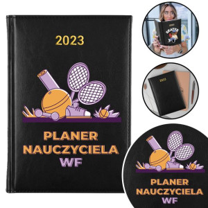 Kalendarz Planer CZARNY A5 2023 DLA NAUCZYCIELA WF