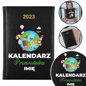 Kalendarz Planer CZARNY A5 2023 DLA PRZEWODNIKA