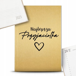 Kalendarz Złoty A5 2023 NAJLEPSZEJ PRZYJACIÓŁKI Wz