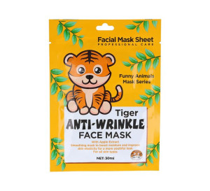 Maska w płachcie ANIMAL TIGER ANTI-WRINKLE MASK