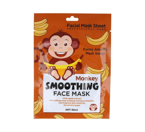 Maska w płachcie ANIMAL MONKEY SMOOTHING MASK