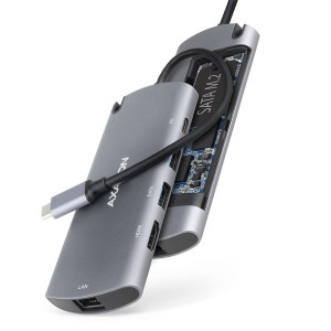 Karta sieciowa HMC-6M2 USB-C 3.2 Gen 1 hub w. M.2 SATA + HDMI + GLAN