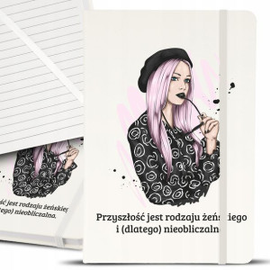 Notes Notatnik A5 Biały KOBIECE DELIKATNE Wzory