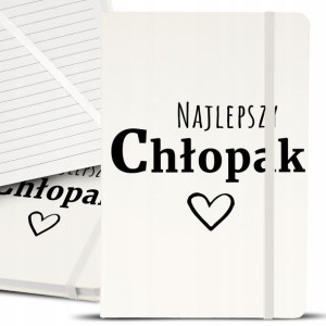 Notes Notatnik Bujo A5 Biały NAJLEPSZY CHŁOPAK Wz
