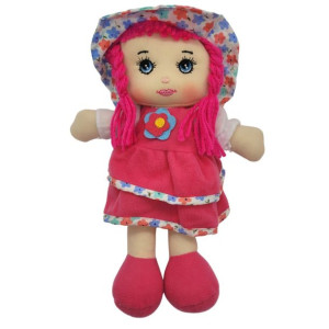 Lalka Dorotka Szmacianka J.polski 24cm Ciemny Róż