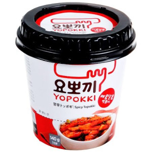 Yopokki, Kluski Ryżowe w Słodko-Pikantnym sosie 140g - Young Poong