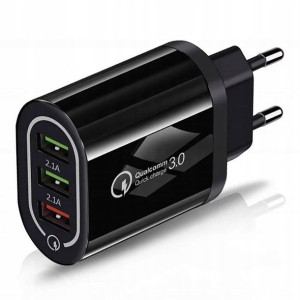 Szybka Ładowarka Sieciowa Usb Quick Charge 3.0 3x