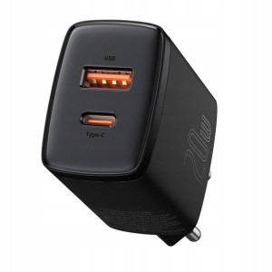Baseus Ładowarka Sieciowa Usb-c Usb 20w Pd Qc 3.0