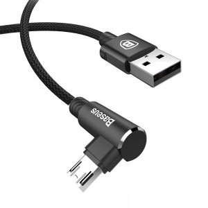 Baseus Kabel Kątowy Usb Micro Dwustronny 2m 1.5a
