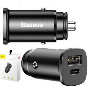 Baseus Ładowarka Samochodowa Usb Usb-c Pd Qc 3.0