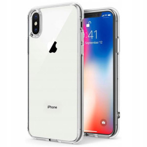 Etui Clear Case Anti-Shock do IPHONE X / XS +SZKŁO