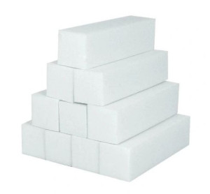100 Szt. Blok Polerski Pilnik Polerka Biały 100/100