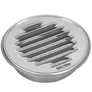 Kratka Wentylacyjna Nierdzewna Z Kołnierzem 100 Mm
