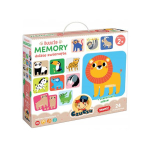 Duże Memory Dzikie Zwierzęta Gra Memorki Czuczu