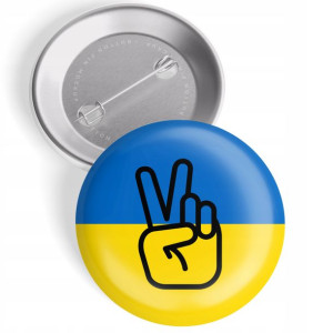 Przypinka Wolna Ukraina Stop Putin Stop Wojnie