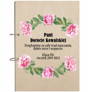 ALBUM BOHO Personalizowany Prezent dla NAUCZYCIELA
