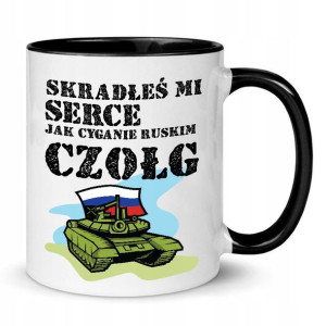 KUBEK CZARNY Skradłeś mi Serce jak Cyganie CZOŁG