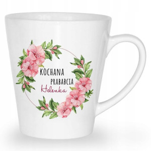 Kubek Latte Prezent Dla Prababci Twoje Imię Wzory