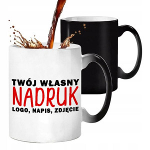 KUBEK MAGICZNY z WŁASNYM Nadrukiem Zdjęcie LOGO