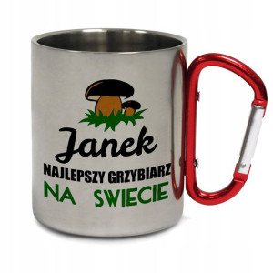 KUBEK metalowy NAJLEPSZY GRZYBIARZ 02prezent grzyb