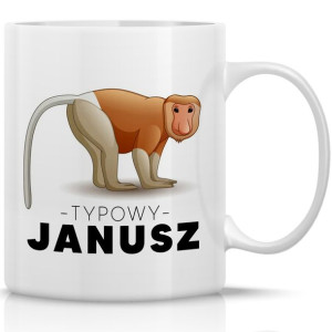 KUBEK na Prezent NOSACZ Janusz Śmieszne Wzory