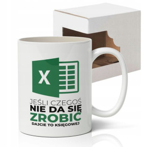 KUBEK PREZENT dla KSIĘGOWEJ Własne IMIĘ MiX Wzory