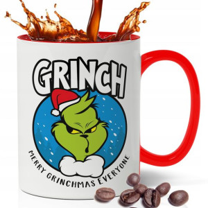 KUBEK Prezent na MIKOŁAJA ŚWIĘTA GRINCH MiX WZORÓW
