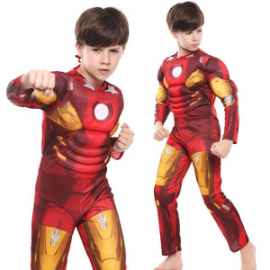 AVENGERS Strój Przebranie Iron Man wersja Deluxe 120-130
